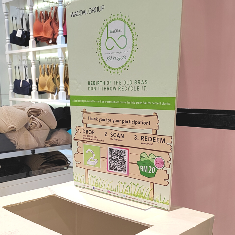 Pavilion Bukit Jalil - Recycle, renew, reward! ♻️ Make fashion more  eco-friendly by trading in your old bras and enjoy a whopping 50% discount  on your next bra purchase from now until