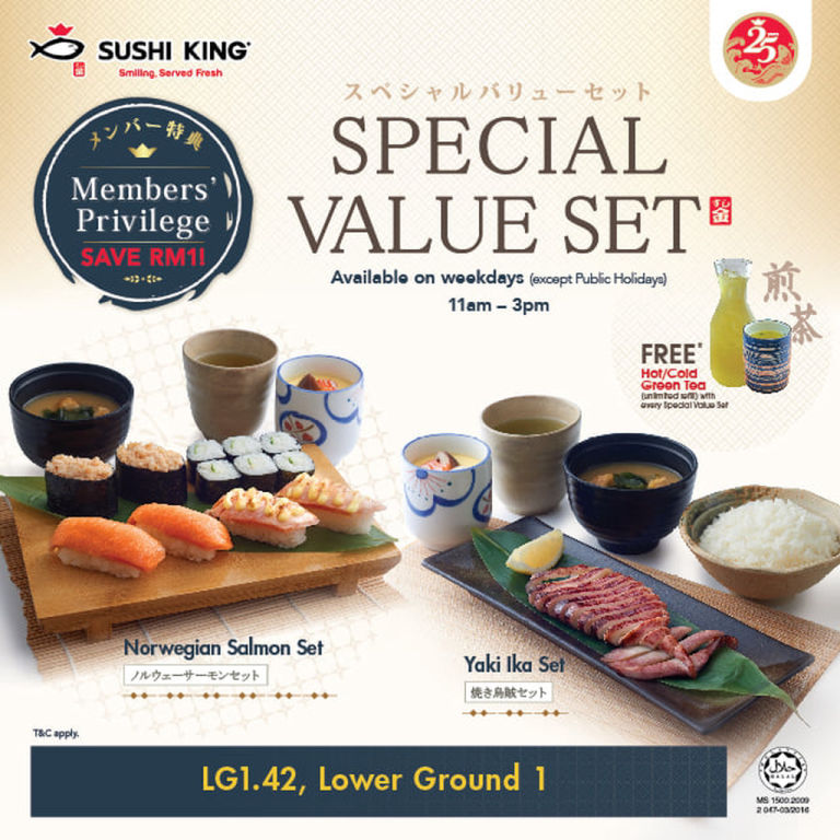 Special Value Set Menu  by Sushi King @ Sunway Pyramid