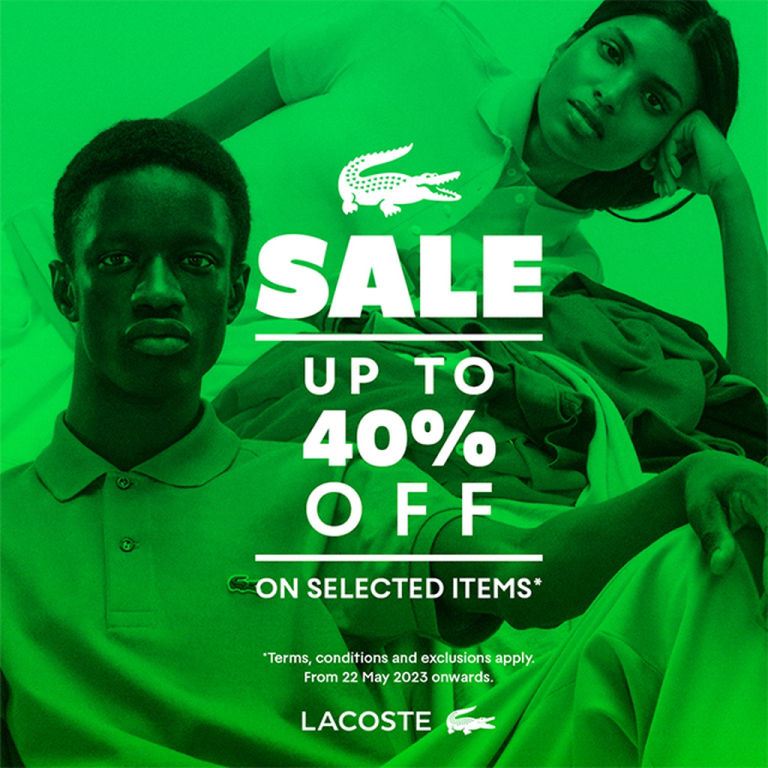 Ugyldigt Punktlighed Frontier Up to 40% OFF | by Lacoste @ Sunway Pyramid